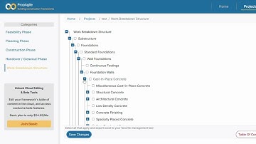 How to Create Work Breakdown Structure (WBS) with PropAgile app