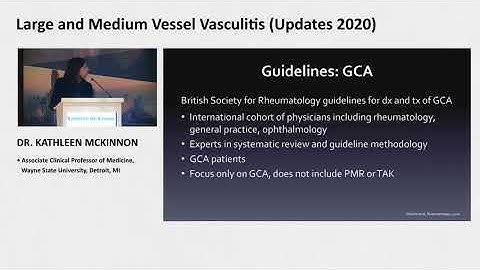 Best of ACR - Large and Medium Vessel Vasculitis (Updates 2020)
