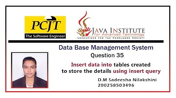 DBMS Video Series Question Set 35
