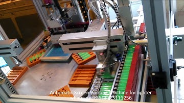 Automatic Rotary Lighter Screen Printer, Automatic Screen Printing Machine for Lighter