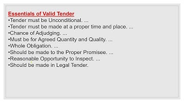 Performance of Contract | Part 1