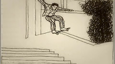 Wallride to boardslide | Rotoscope animation | Jáger Attila