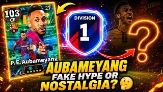 FREE 103 AUBAMEYANG REVIEW 🔥| IS HE WORTH USING🤔|Low Screamer + Phenomenal Finishing #efootball#pes