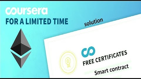 Coursera smart contract Week 1 Evaluation: Smart Contract Basics