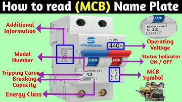 How To read (MCB) Name Plate । MCB Selection & Types of MCB । MCB Nameplate detail.
