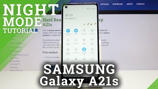 How to Enable Eye Comfort Mode in SAMSUNG Galaxy A21s - Activate Night Shift screenshot 4