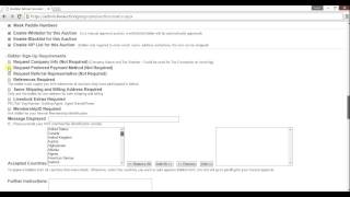 Creating an Auction