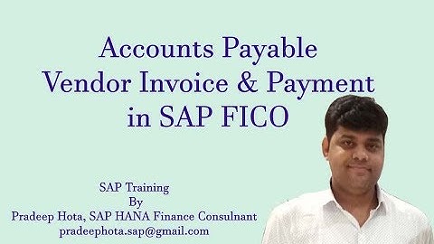 Accounts Payable in SAP FICO | Vendor Invoice in SAP FICO | Vendor Payment | Outgoing Payment in SAP