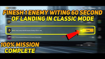 Finish 1 Enemies Within 60 Seconds Of Landing In Classic Mode