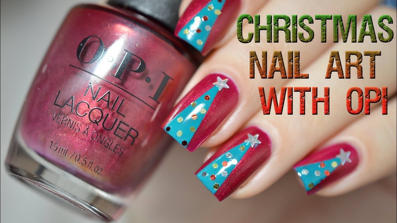 Love Opi Xoxo 2017 Christmas Nail Art Idea Sending You Holiday