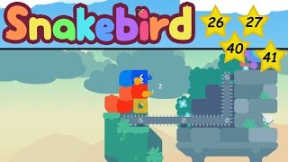 Snakebird: Ep.10 :: Levels 26, 27, 40, 41 - Teamwork!
