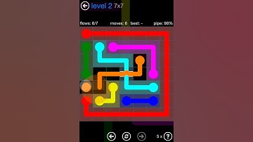 Flow Free Bridges Challenge Pack 7x7 Level 2 Walkthrough