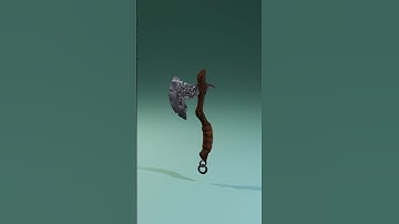 Game-ready God of War themed Axe #shorts #godofwar #art #3d #blender