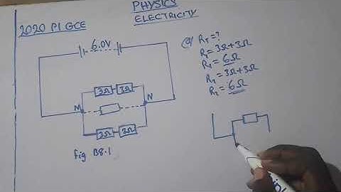 2020 GCE SCIENCE P1, ON ELECTRICITY.