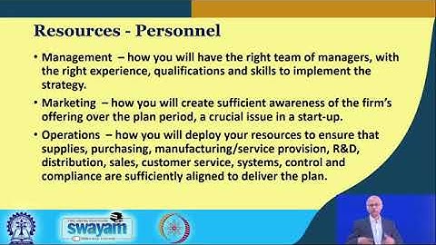 Lecture 32   Writing Business Plan Contd  mod06lec32