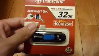 Transcend JetFlash790K 32GB 開封動画