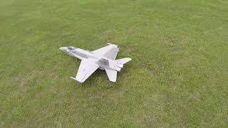 Freewing F/A18C Hornet 90mm Flt 3 Adjusted left stabilator! Lessened flaps! Ohhh! Wing scraper!