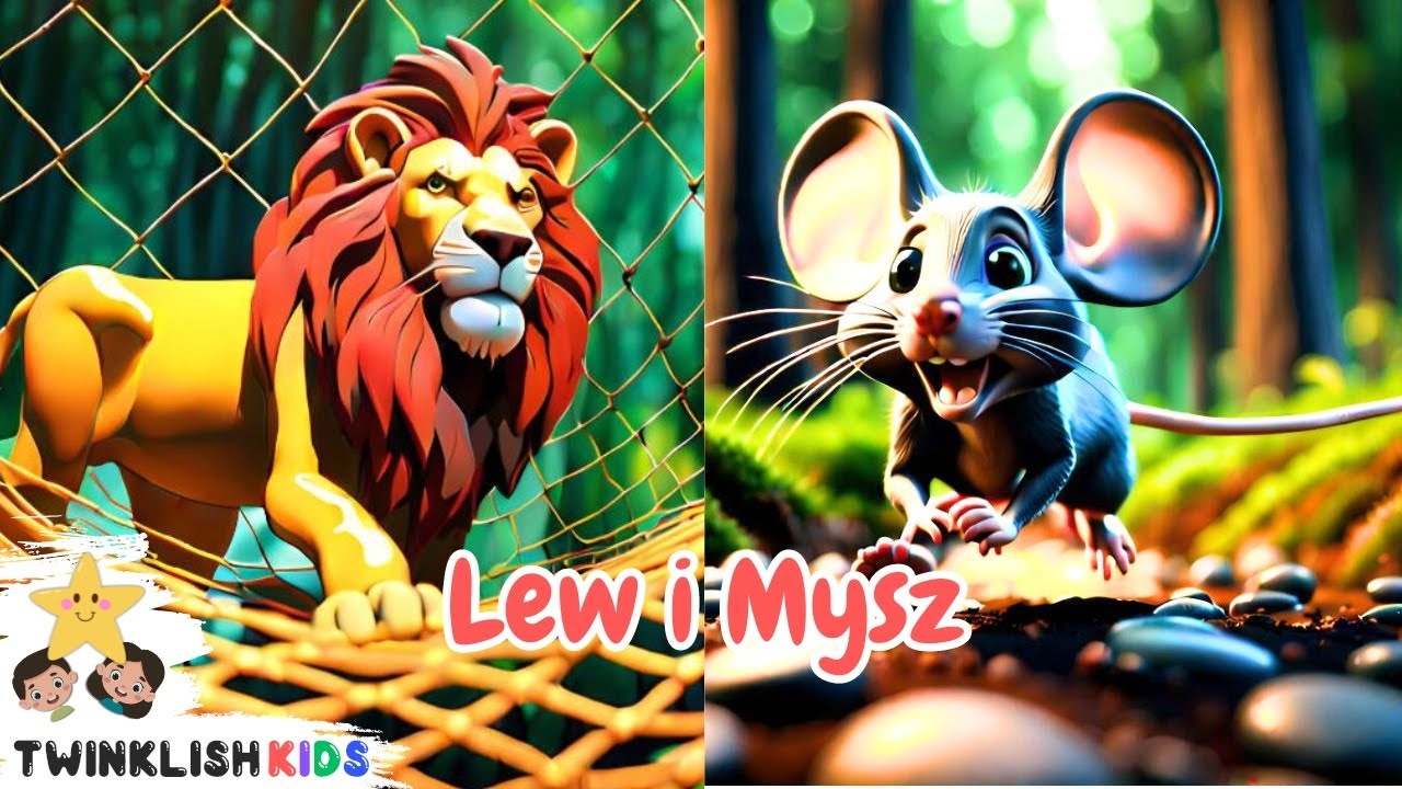 Autor Bajki Lew I Mysz Krzyżówka Polish Children Stories | 🦁🐭 Lew i Mysz - Historie z Panchatantra