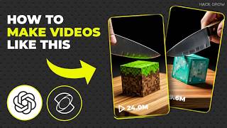 How To Make ASMR Slicing Minecraft Block Videos Without Google Veo 3 (Fast Tutorial) screenshot 5