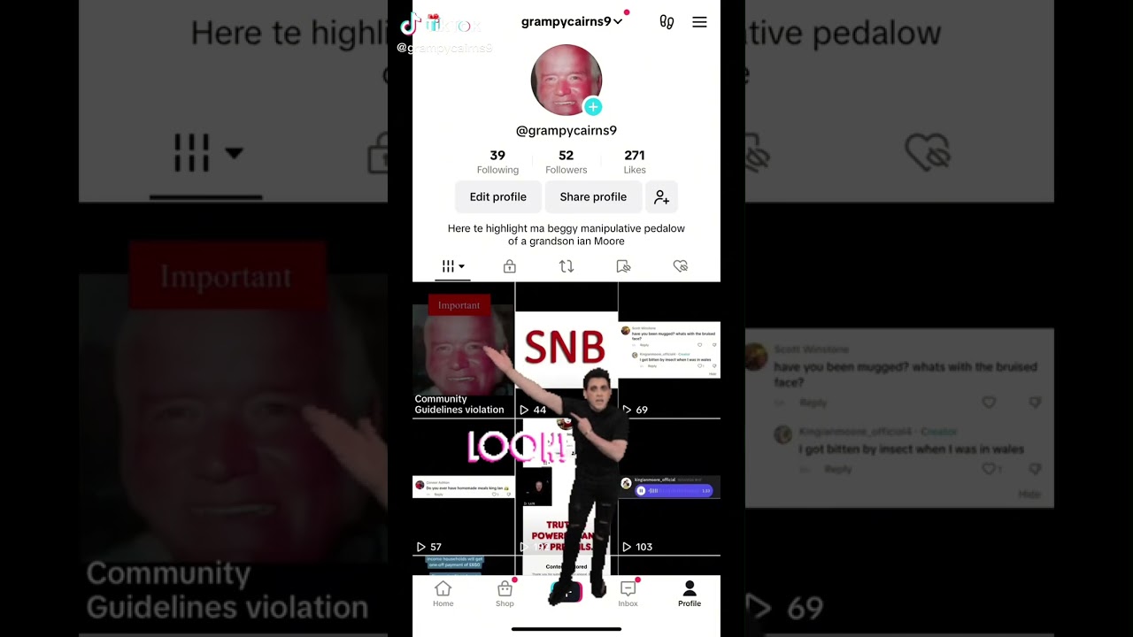 Ian has mass reporting again