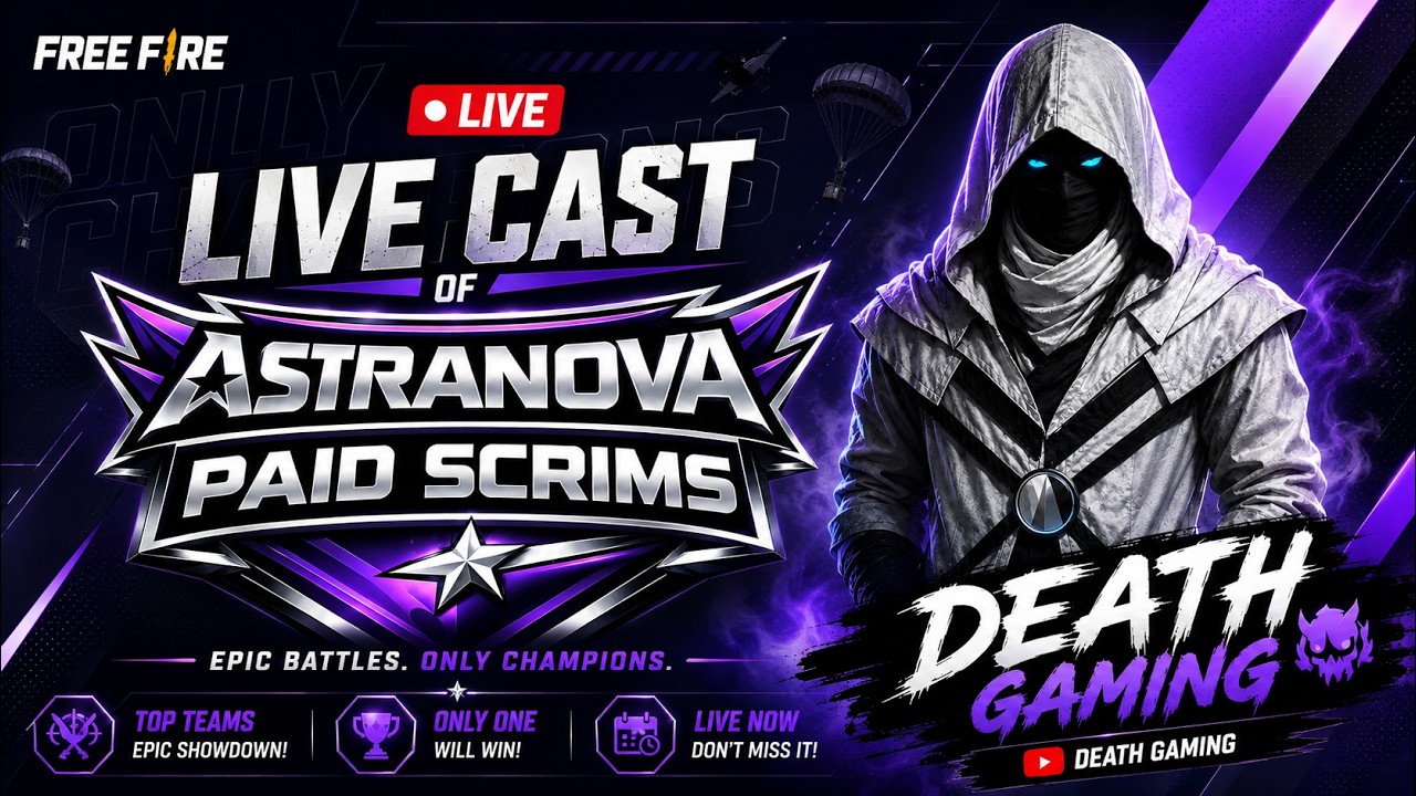 🔴 T1 PAID SCRIM || DEATH GAMING || FREE FIRE LIVE - YouTube