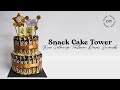 Simple Snack Tower Cake | Candy Cake Tower | DIY Kue Ulang Tahun Dari Snack