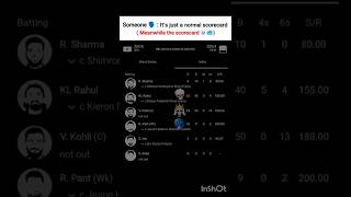 📌 Caption:“Someone: It’s just a normal scorecard…Meanwhile the scorecard 💀👑🔥
