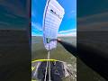 BRM S3 in 20+knots hooked in one finger blasting upwind #parawing #brm #foiling #wingfoil