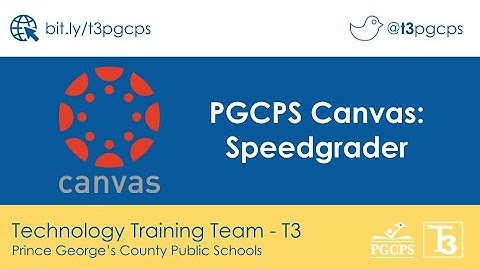 PGCPS Canvas: Speedgrader