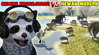 PERTARUNGAN HEWAN PRASEJARAH VS HEWAN MODERN!!! - Animal Revolt Battle Simulator