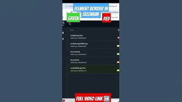Element border in selenium