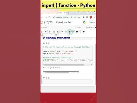 12 - input( ) function | Python Coding - YouTube