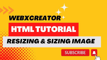 Html Tutorial Resizing & Sizing Image