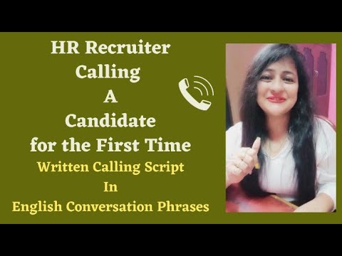 HR Recruiter Calling Script |Call A Candidate for the First Time #callingscript #readytogetupdate