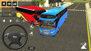 Indonesia bus driving game play coach bus simulator Indonesia Android game play #games part 6