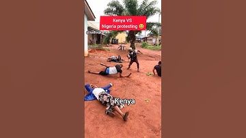 Kenya VS Nigeria Protest 😂😂 #funnyvideo #comedyvideo #funny #shorts #protesting #Nigeriaprotest