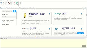 Scraping mapyourshow.com Exhibitor Contact Data