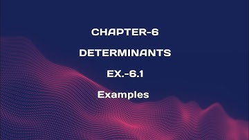 Chapter-6(6.1) Part-2 || Determinants ||Business Mathematics||For B.Com 1st year(1st sem)