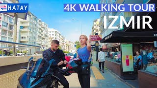 Izmir Street Walk 🇹🇷 A Different Route Every Time | Izmir Walking Tour 2023 | Hatay to Karataş