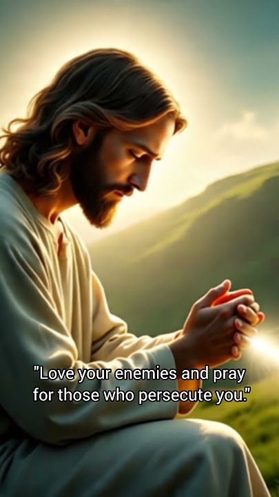 Love your enemies and pray for those who persecute you.