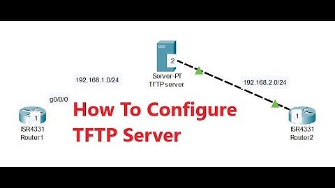 How to Configure TFTP Server In Packet Tracer