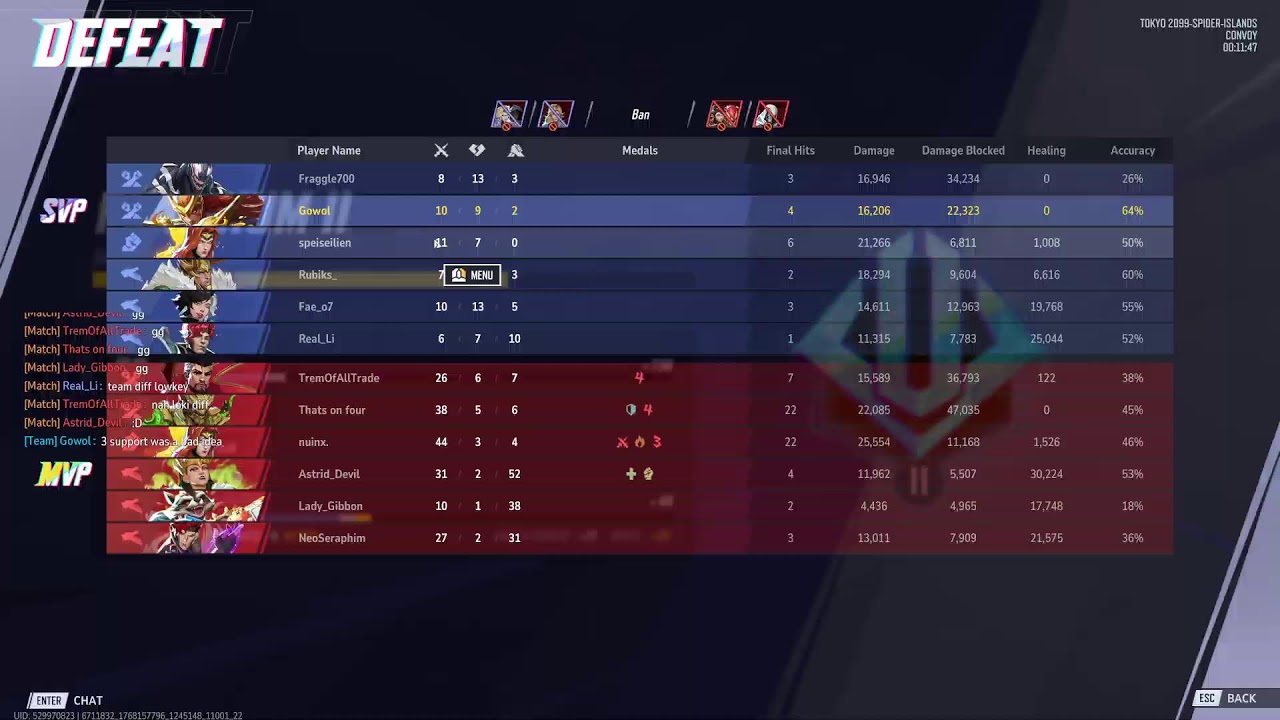 Marvel Rivals | Ranked Platinium 1 