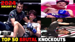 Top 50 Muay Thai Mma Boxing Knockouts January 2024 Part2