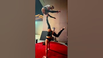 Acrobatic Handstand Gymnastics Challenge #acrobatics #handstand  #acro #shorts