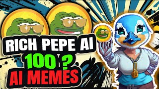 Rich Pepe AI Presale 🐱 SWAP, NFTs &amp; AI! 🚀 100X MEMECOIN| FIND HIDDEN GEMS WHIT AI  ✅ 💜