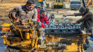 Awsome Restoration Of Caterpillar Loader 950E Engine // Cat Loader Engine Repairing Complete Process