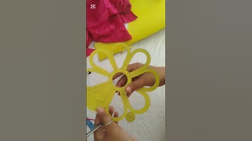 very easy step by step flower cutting for shirt design#flowerdesign #stitching #shorts