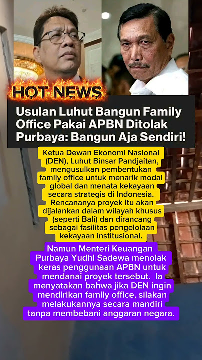 LUHUT DI TOLAK PURBAYA #news #berita #rockygerung #danaisuntukkesejahteraanrakyat #berita