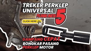 BONGKAR PASANG PERKLEP DENGAN VALVE SPRING COMPRESSOR 5 MATA / TREKER PER KLEP GRIP-ON