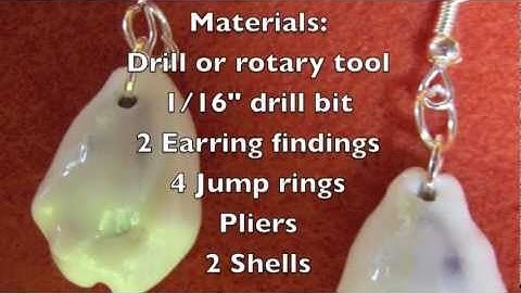 Seashell Earrings Easy Nature Craft